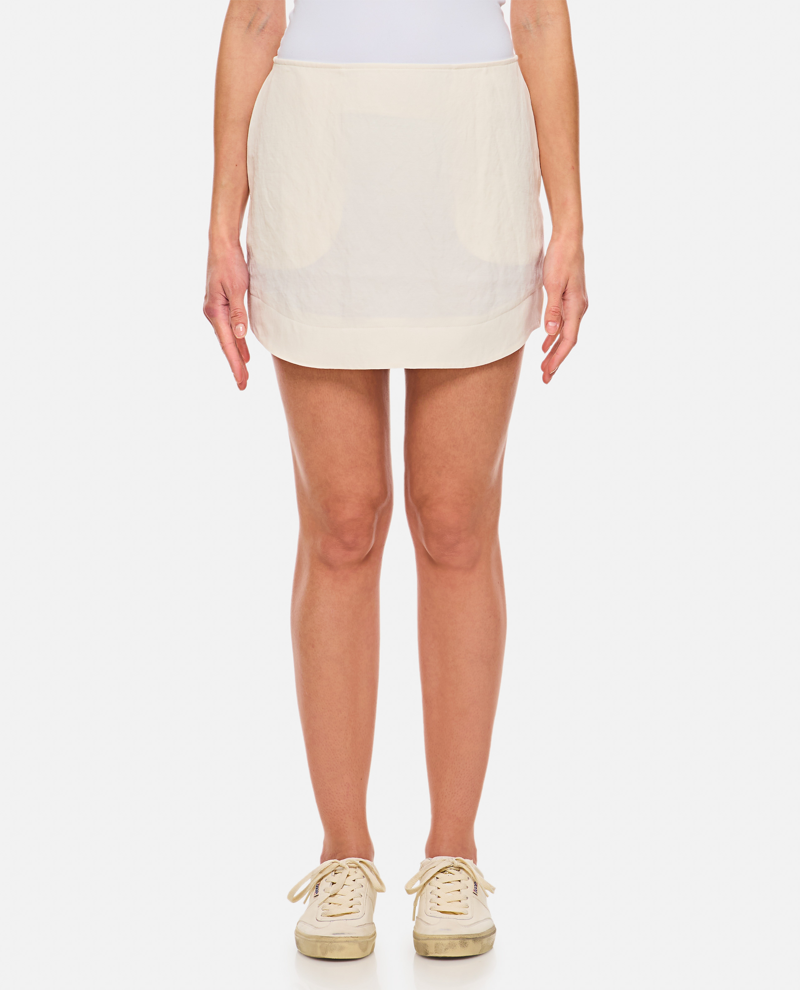 CURVED HEM 미니 스커트